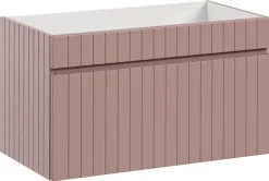 Meuble sous vasque à suspendre ICONIC rose 80 cm