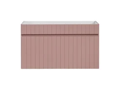 Meuble sous vasque à suspendre ICONIC rose 80 cm