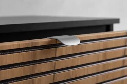Meuble sous vasque à suspendre AURA LOFT 120 cm noir et chêne