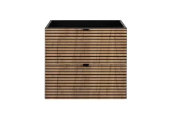 Meuble sous vasque à suspendre AURA LOFT 120 cm noir et chêne