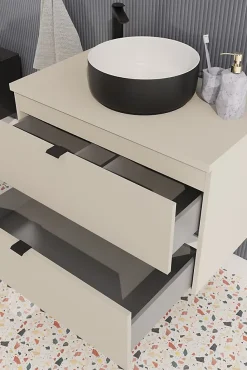 Meuble sous vasque à suspendre DALIA CACHEMIRE 80 cm