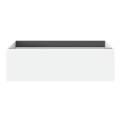 Meuble sous vasque 1 tiroir avec poignée intégrée l.100 x H.30 x P.45 cm blanc mat Kentia