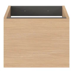 Meuble sous vasque 1 tiroir sans poignée l.40 x H.30 x P.45 cm effet chêne Kentia