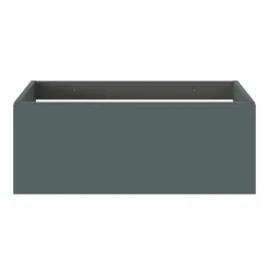 Meuble sous vasque 1 tiroir sans poignée l.80 x H.30 x P.45 cm vert forêt Kentia