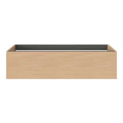 Meuble sous vasque 1 tiroir sans poignée l.120 x H.30 x P.45 cm effet chêne Kentia