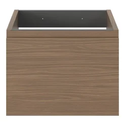 Meuble sous vasque 1 tiroir avec poignée intégrée l.40 x H.30 x P.45 cm effet noyer Kentia