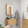 Meuble sous vasque 1 tiroir Avela 60 cm à suspendre + plan de toilette 60 cm GoodHome