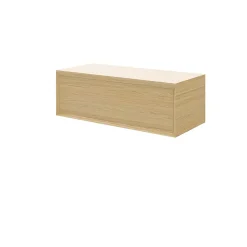 Meuble sous vasque 1 tiroir Avela 100 cm à suspendre + plan de toilette 100 cm GoodHome