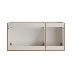 Meuble sous vasque BRAZZA 3 portes Coloris marron congo 120 cm À poser