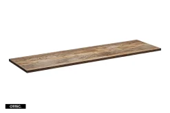 Meuble sous vasque de 120 cm - avec 2 vasques à poser - avec plan - 2 tiroirs - MINO