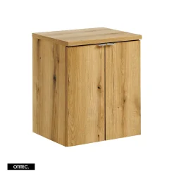 Meuble sous vasque de 50 cm - avec plan - Oak - 2 portes - VOLTA OAK