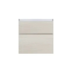 Meuble sous vasque effet chêne l.60 cm 2 tiroirs, Calao