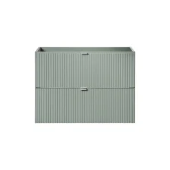 Meuble sous vasque ELVINA 80 cm 2 tiroirs Vert sauge pastel Meuble suspendu