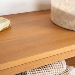 Meuble sous vasque en teck Mya 130 cm