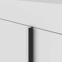 Meuble sous vasque faible profondeur à poser avec porte-serviettes blanc l.85 x H.82 x P.36 cm, GoodHome Maza