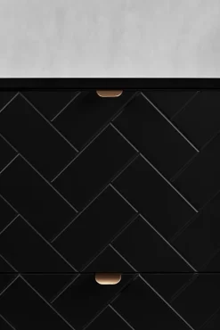 Meuble sous vasque MADIS NOIR 60 cm G