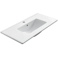 Meuble sous vasque seul, 3 tiroirs, 80cm, simple vasque - cambrian (chêne clair) - TIRIS
