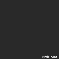 Meuble sous vasque seul, 2 tiroirs, 80cm, simple vasque - noir - LUNA