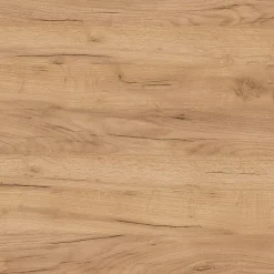 Meuble sous vasque seul, 2 tiroirs et 1 porte, 80cm, vasque centrée - roble (bois clair) - ZARZA