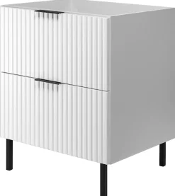 Meuble sous vasque sur pieds FLOW blanc 60 cm