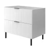 Meuble sous vasque sur pieds FLOW blanc 80 cm