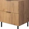 Meuble sous vasque sur pieds FLOW chêne craft 60 cm