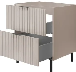 Meuble sous vasque sur pieds FLOW cachemire 60 cm