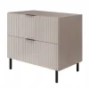 Meuble sous vasque sur pieds FLOW cachemire 80 cm