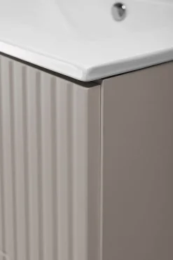 Meuble sous vasque sur pieds FLOW cachemire 80 cm