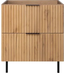 Meuble sous vasque sur pieds FLOW chêne craft 80 cm
