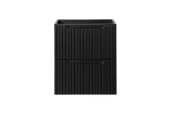 Meuble sous vasque suspendu 2 tiroirs NOVA NOIR 50 CM
