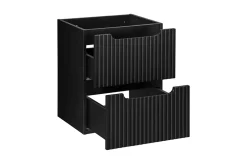 Meuble sous vasque suspendu 2 tiroirs NOVA NOIR 50 CM