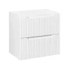 Meuble sous vasque suspendu 2 tiroirs NOVA BLANC 60 CM