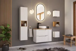 Meuble sous vasque suspendu 2 tiroirs NOVA BLANC 60 CM