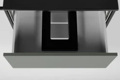 Meuble sous vasque suspendu LOV avec porte-serviettes vert et noir 60 cm