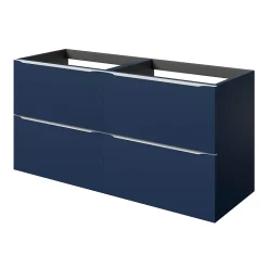 Meuble sous vasque suspendu bleu nuit mat l.120 x H.60 x P.45 cm, GoodHome Imandra