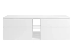 Meuble sous vasque suspendu - Blanc - 150 cm - MAGDALENA II