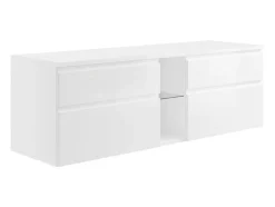 Meuble sous vasque suspendu - Blanc - 150 cm - MAGDALENA II