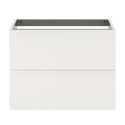 Meuble sous vasque suspendu blanc mat l.80 x H.60 x P.45 cm, GoodHome Imandra