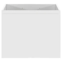 Meuble sous vasque suspendu blanc mat 2 tiroirs l.60 x H.48 x P.45 cm Levanna