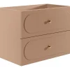 Meuble sous vasque suspendu - Vieux rose - 80 cm - SATOBAL