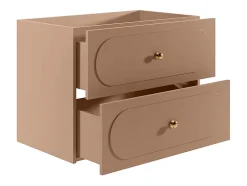 Meuble sous vasque suspendu - Vieux rose - 80 cm - SATOBAL