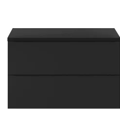 Meuble sous vasque suspendu noir mat l.100 x H.60 x P.45 cm, GoodHome Imandra