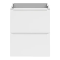 Meuble sous vasque suspendu faible profondeur blanc brillant l.50 x H.60 x P.36 cm, GoodHome Imandra
