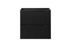 Meuble sous vasque suspendu 2 tiroirs NOVA NOIR 60 CM
