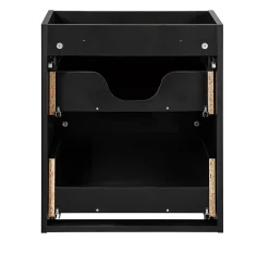 Meuble sous vasque suspendu 2 tiroirs NOVA NOIR 60 CM