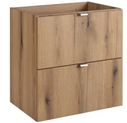 Meuble sous vasque suspendu 2 tiroirs NOVA OAK 50 CM