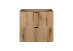 Meuble sous vasque suspendu 2 tiroirs NOVA OAK 50 CM