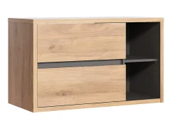 Meuble sous vasque suspendu coloris naturel - 100 cm - PURNAL