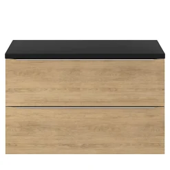 Meuble sous vasque suspendu effet chêne l.100 x H.60 x P.45 cm, GoodHome Imandra